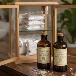 Persephone’s Self Love Ritual Bath Soak 4 Packets w/Instructions New Rose Salts